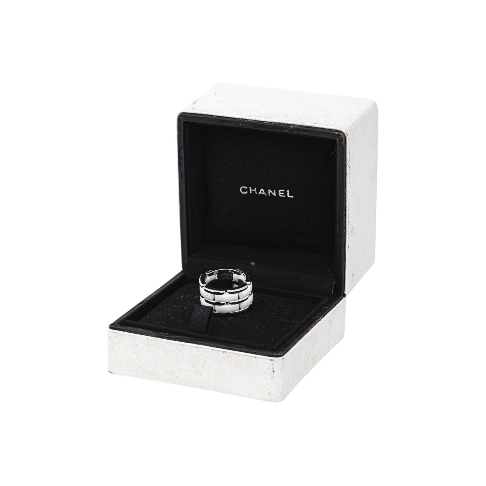 Chanel Bague Ultra Or blanc