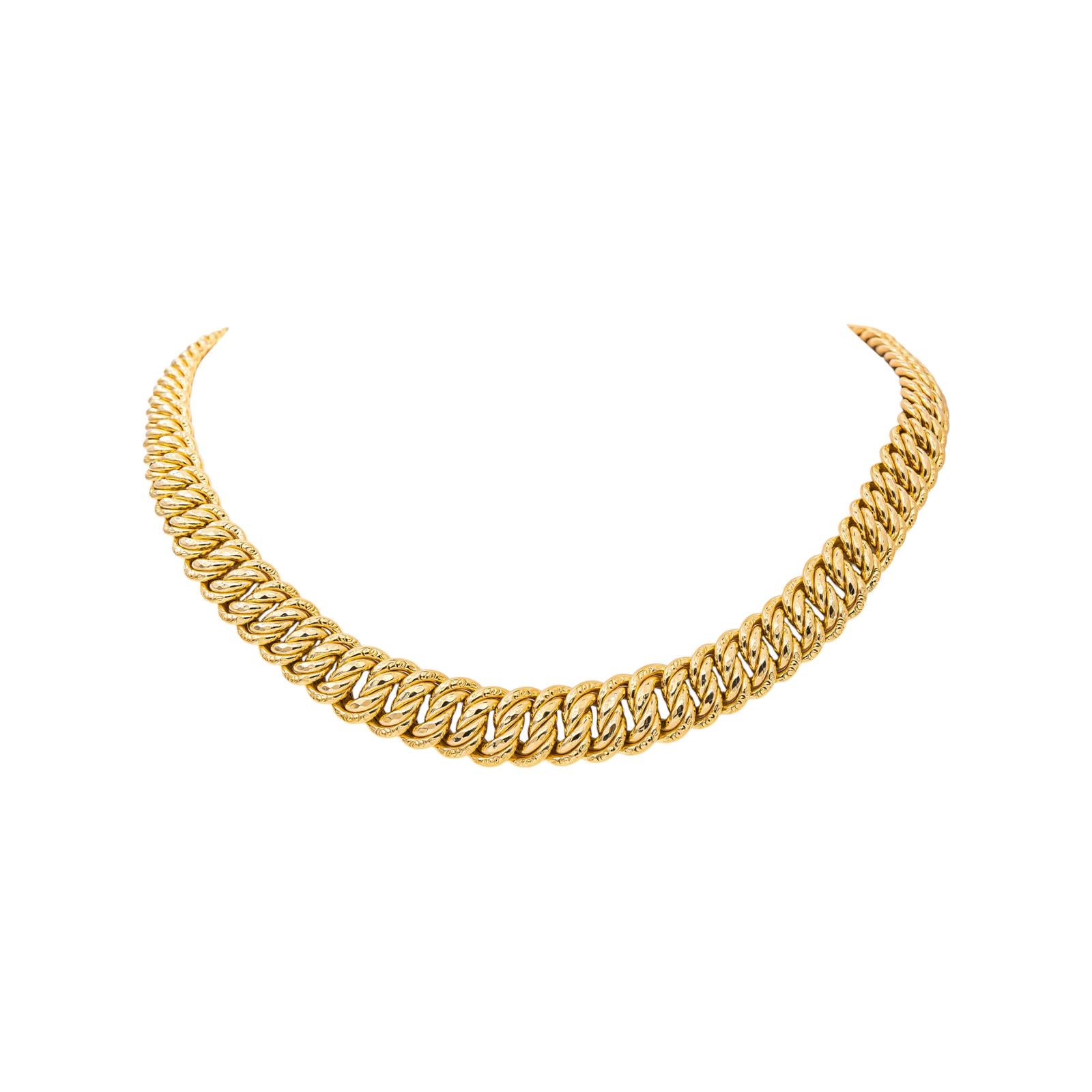 Collier Maille Américaine Or jaune