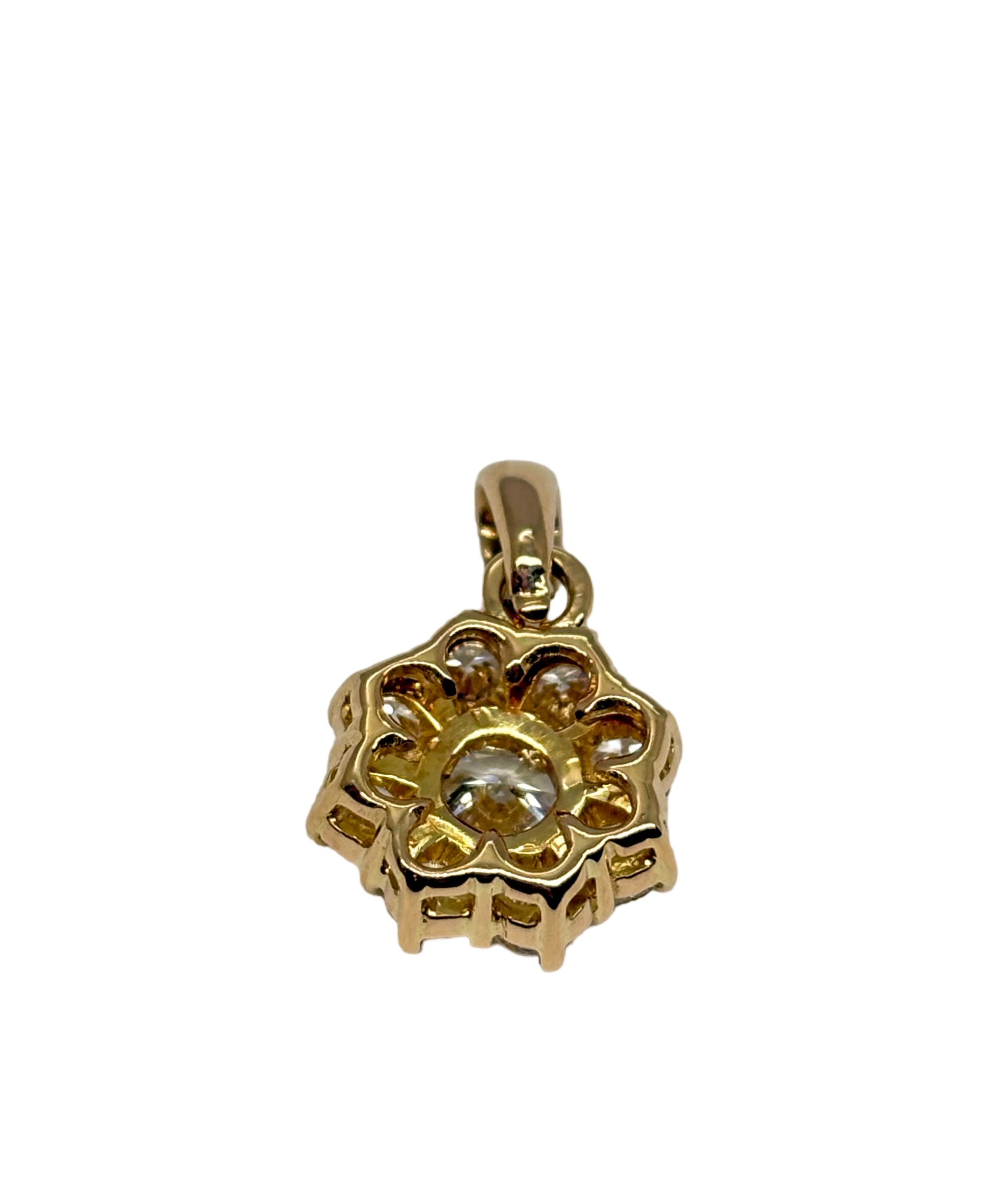 Yellow Gold and Diamond Pendant