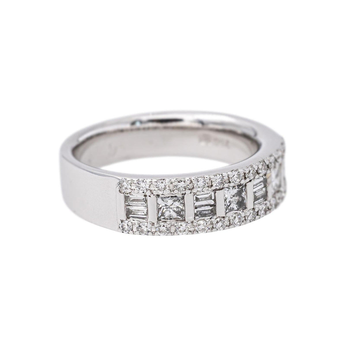 White Gold Diamond Band Ring