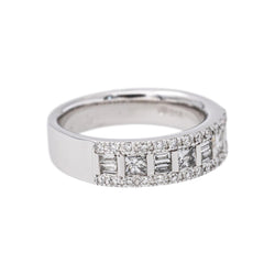 White Gold Diamond Band Ring