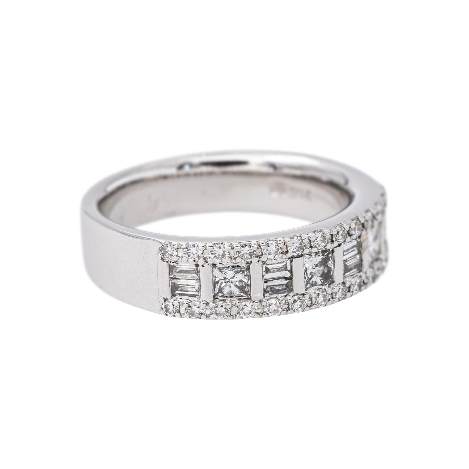 White Gold Diamond Band Ring