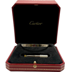Bracelet Jonc CARTIER Love Classique en or blanc