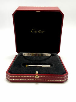 Bracelet Jonc CARTIER Love Classique en or blanc