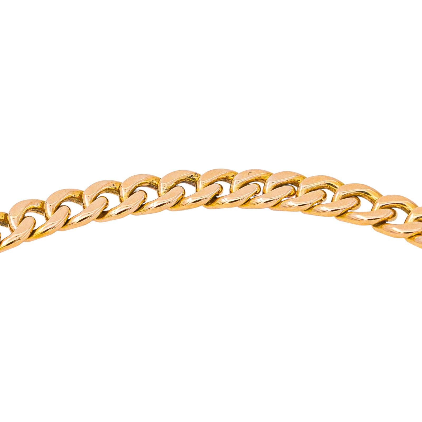 Bracelet Maille gourmette Or rose