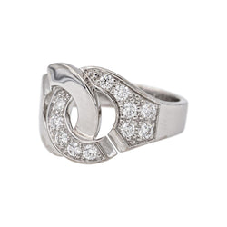 Dinh Van Bague Menottes Or blanc Diamant