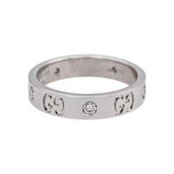 Gucci Bague Icon Or blanc