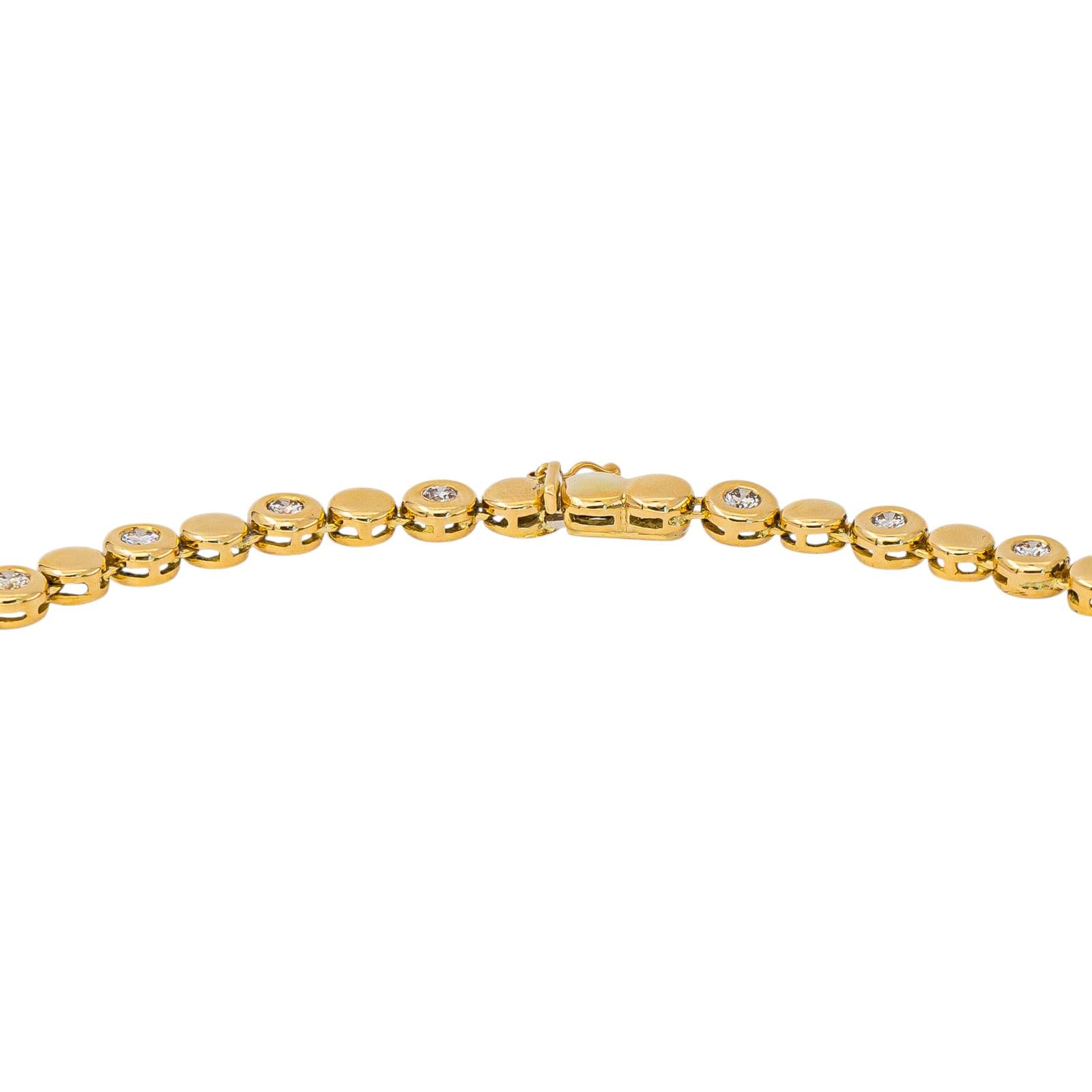 Yellow Gold Diamond Necklace
