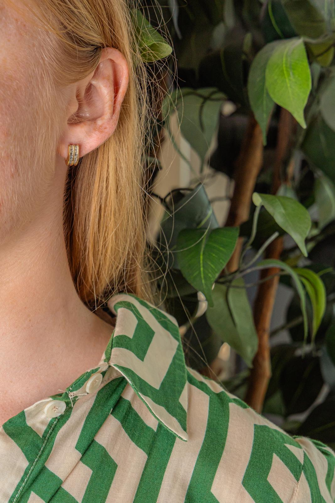 Boucles d'oreilles Or jaune Diamant
