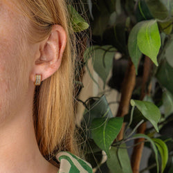 Yellow gold Diamond Earrings