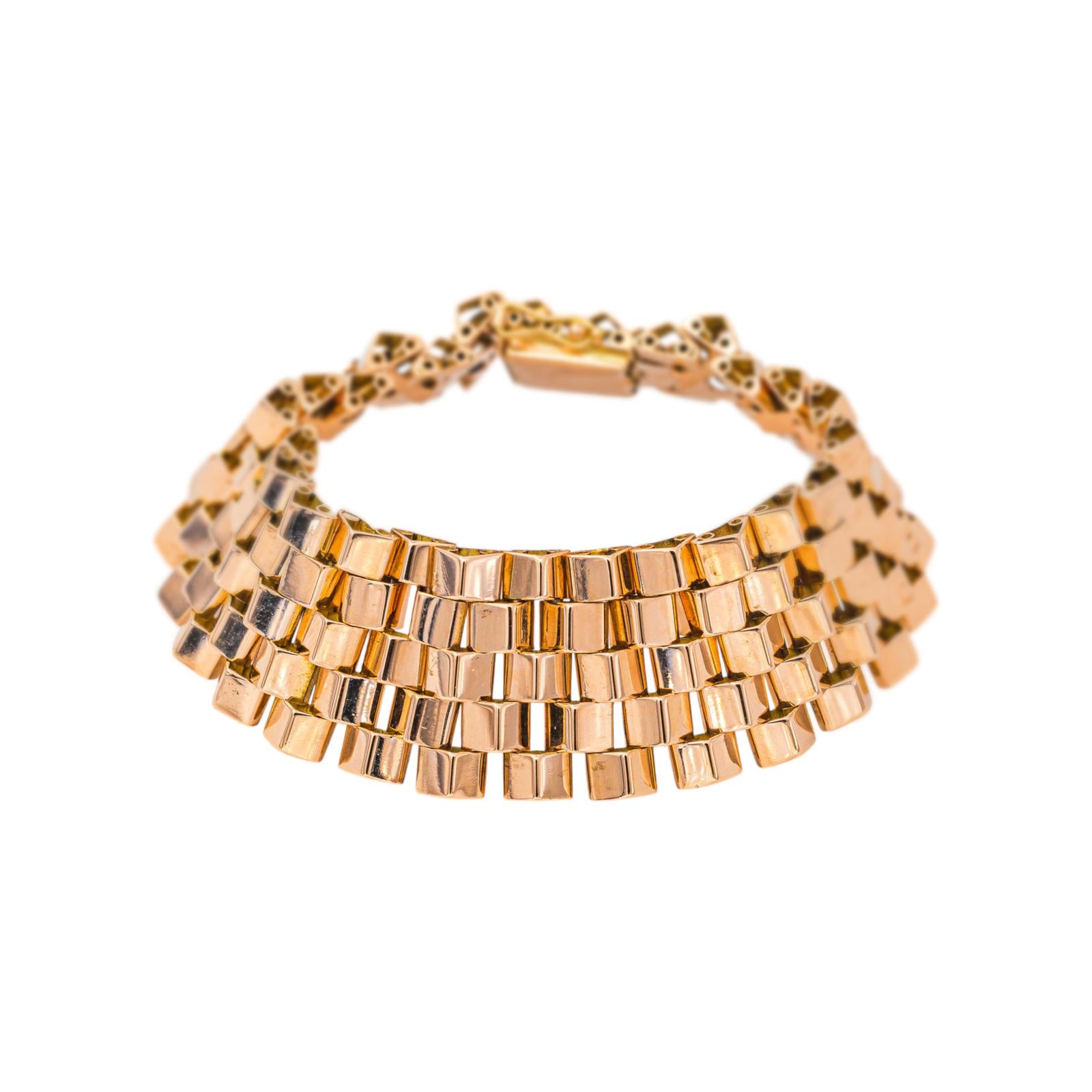 Rose gold cuff bracelet