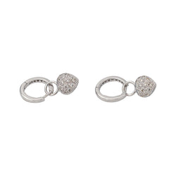 Boucles d'oreilles Or blanc Diamant