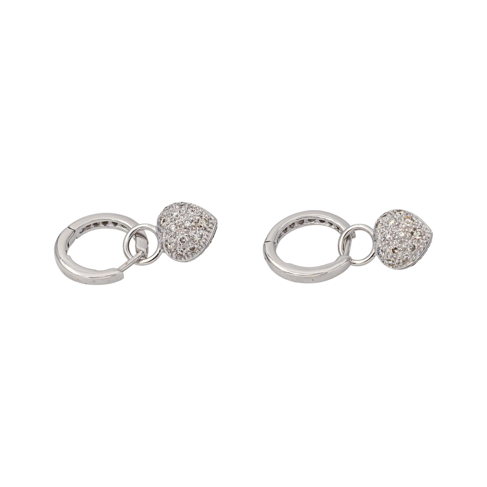 Boucles d'oreilles Or blanc Diamant
