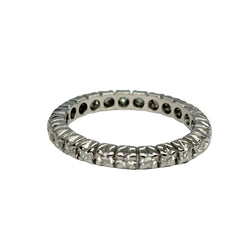 White Gold and Diamond Wedding Band