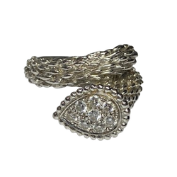 BOUCHERON "Serpent de Bohème S" Toi & Moi Ring in white gold and diamonds