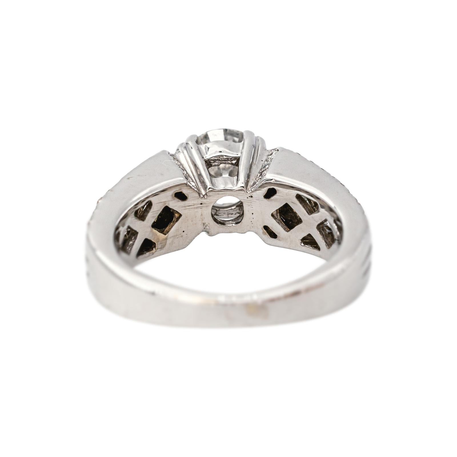 Bague Solitaire Or blanc Diamant