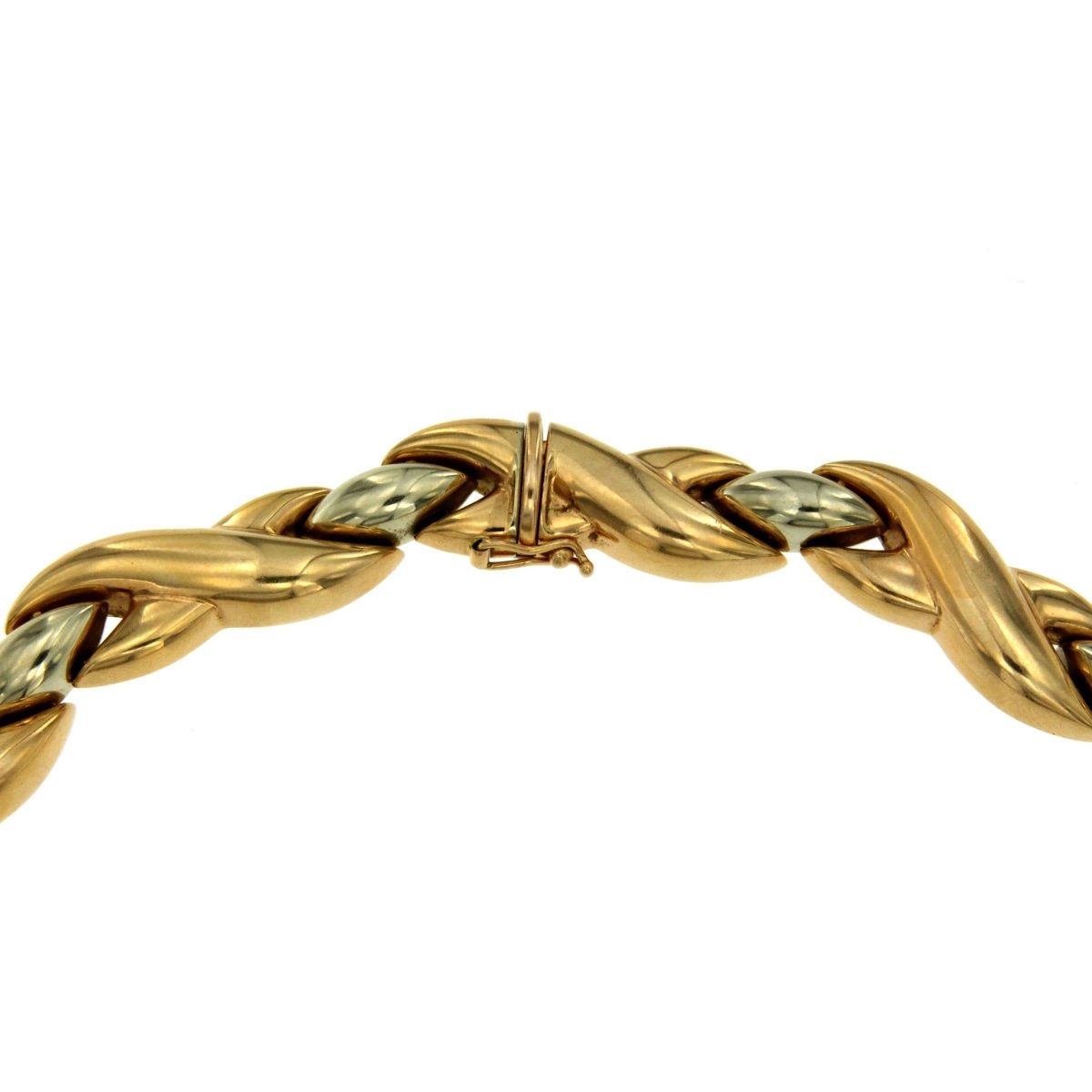 Cartier 18k Bi - color Gold Link Necklace - Castafiore