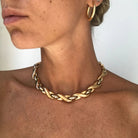 Cartier 18k Bi - color Gold Link Necklace - Castafiore