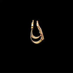 Cartier 2 C Trinity Gold Clip - on Earrings - Castafiore