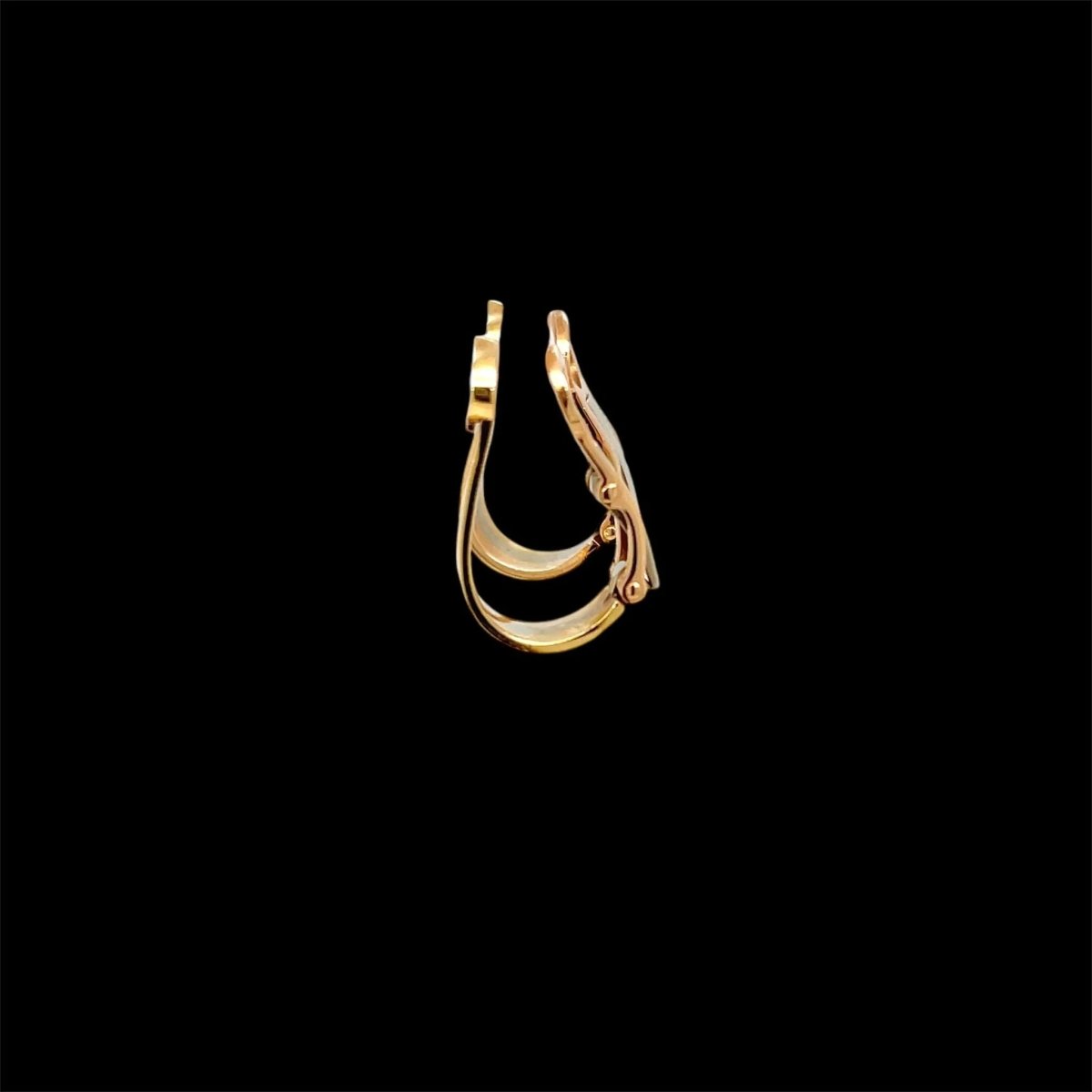 Cartier 2 C Trinity Gold Clip - on Earrings - Castafiore