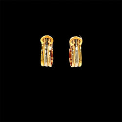 Cartier 2 C Trinity Gold Clip - on Earrings - Castafiore
