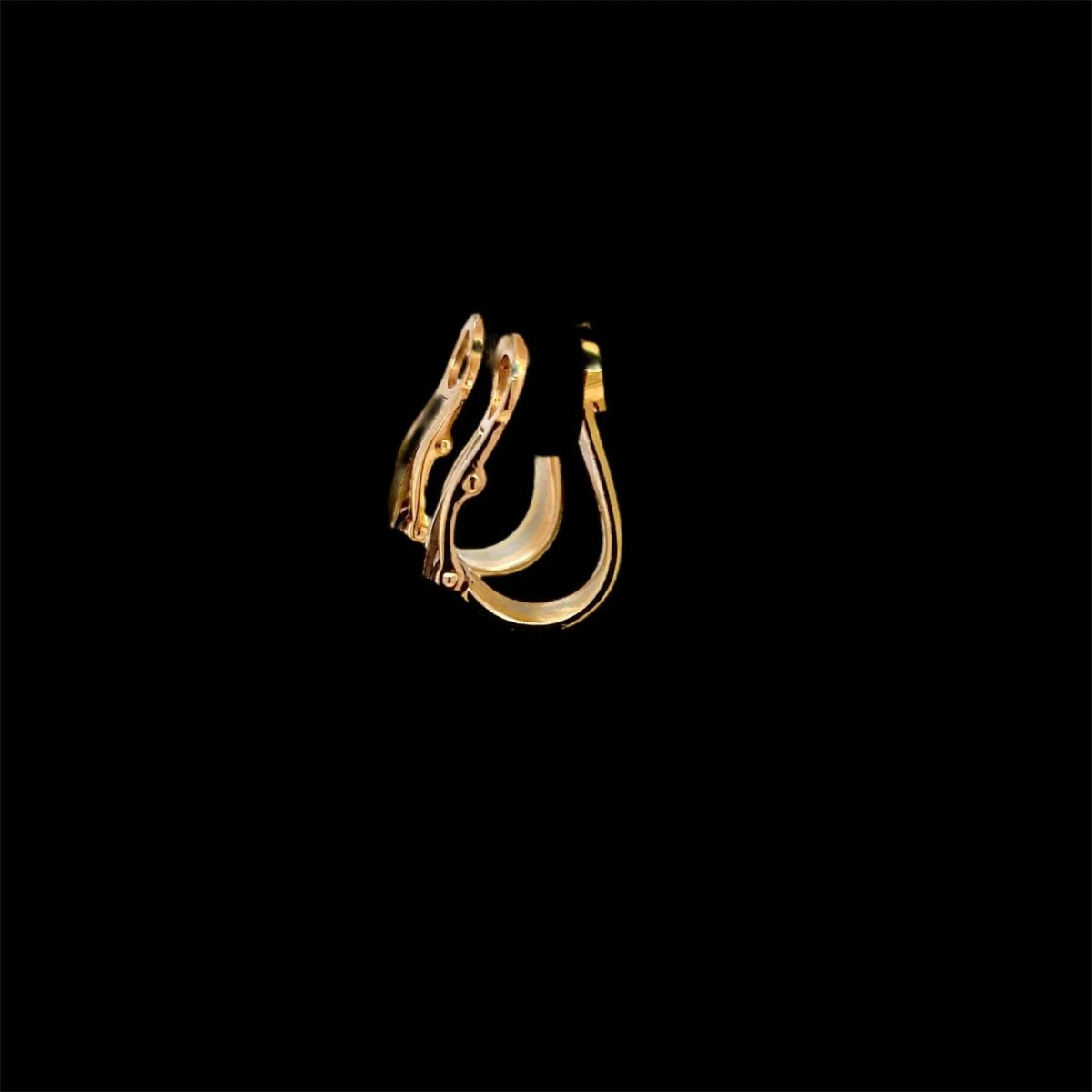 Cartier 2 C Trinity Gold Clip - on Earrings - Castafiore