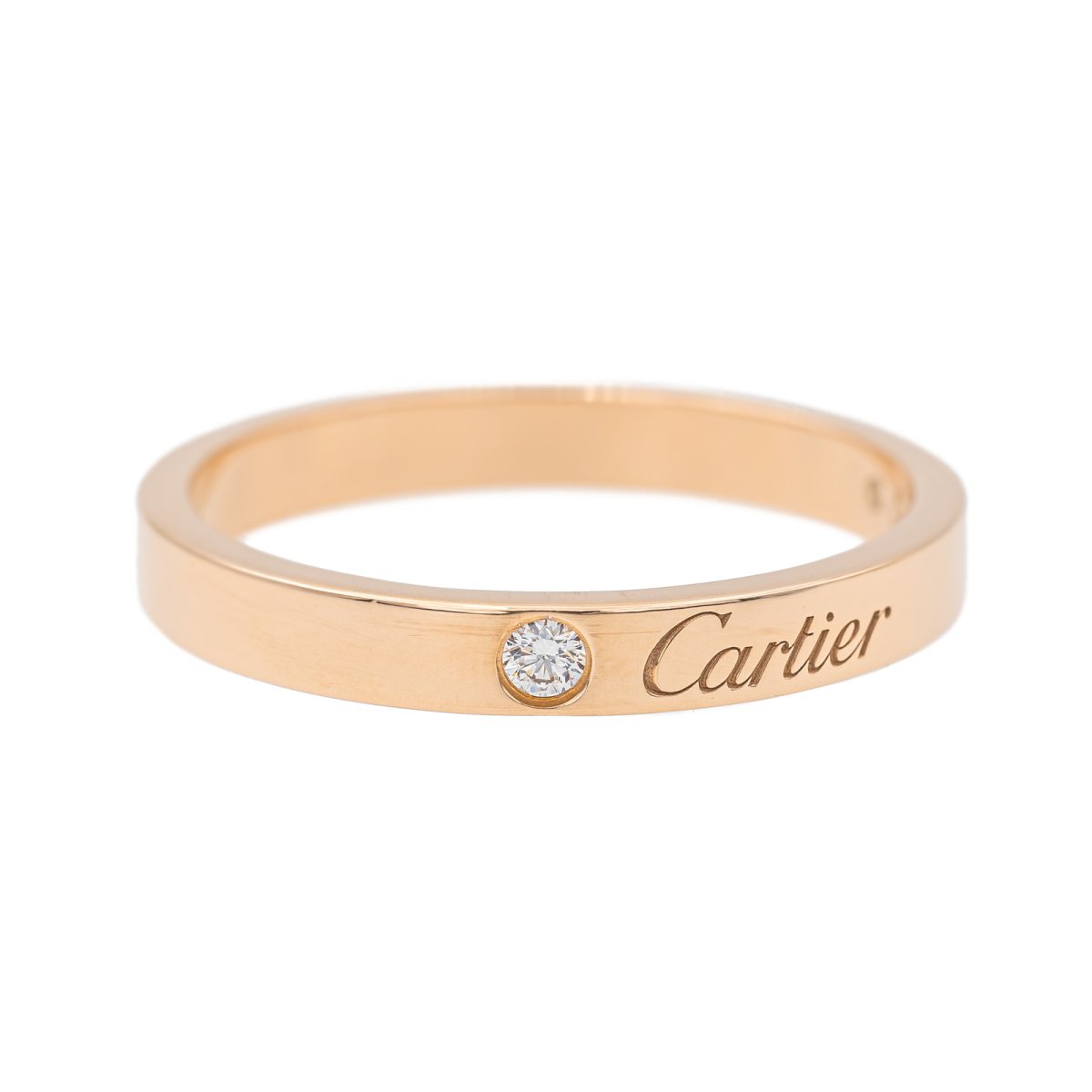 Cartier C de Cartier Wedding Ring Pink Gold Diamond – Castafiore