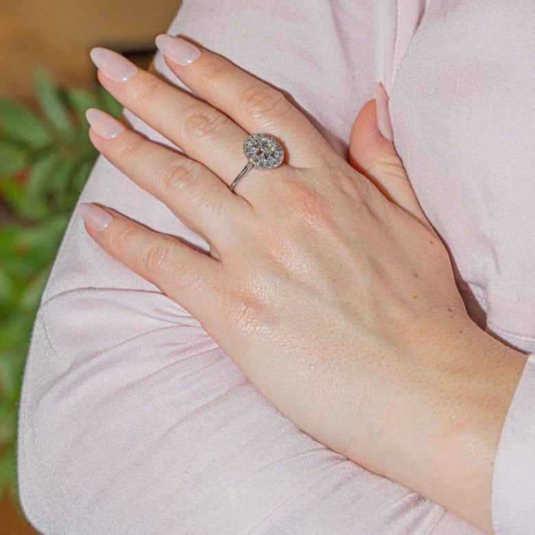 Cartier Bague Art déco Platine Diamant - Castafiore