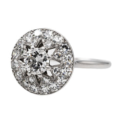 Cartier Bague Art déco Platine Diamant - Castafiore