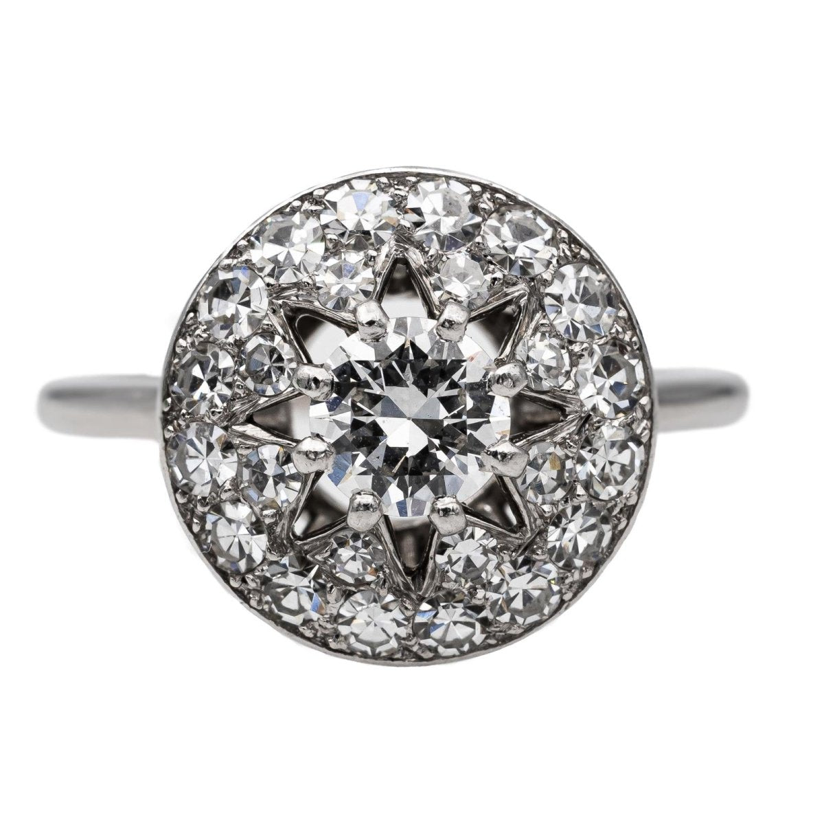 Cartier Bague Art déco Platine Diamant - Castafiore