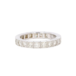 CARTIER Bague Lanière or blanc diamants - Castafiore