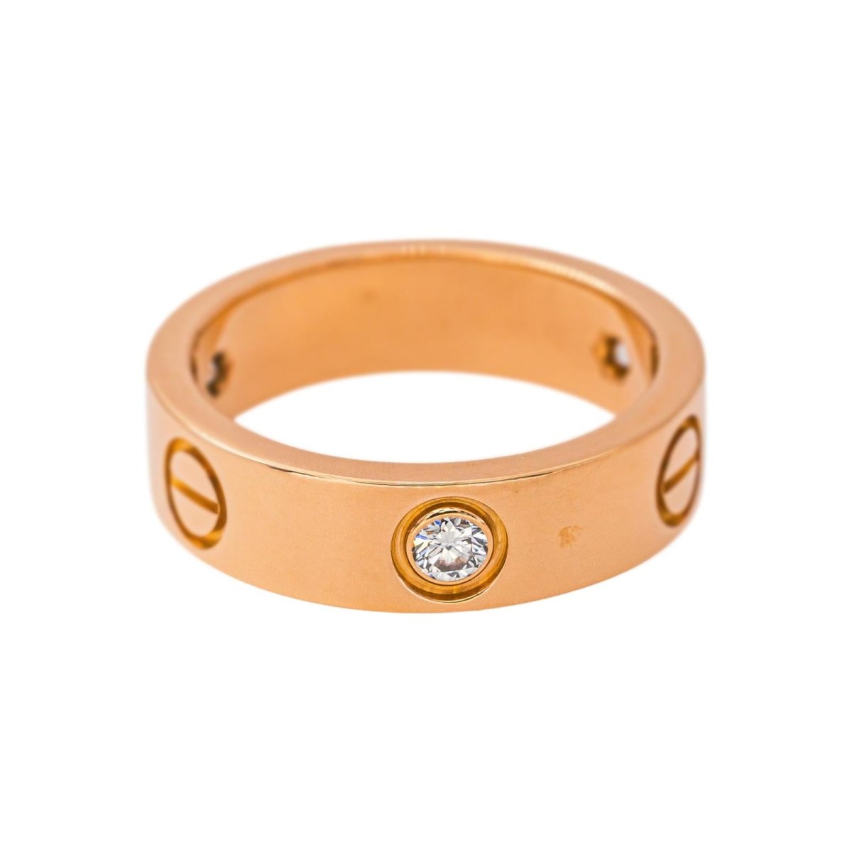 Cartier Bague Love Or rose Diamant - Castafiore