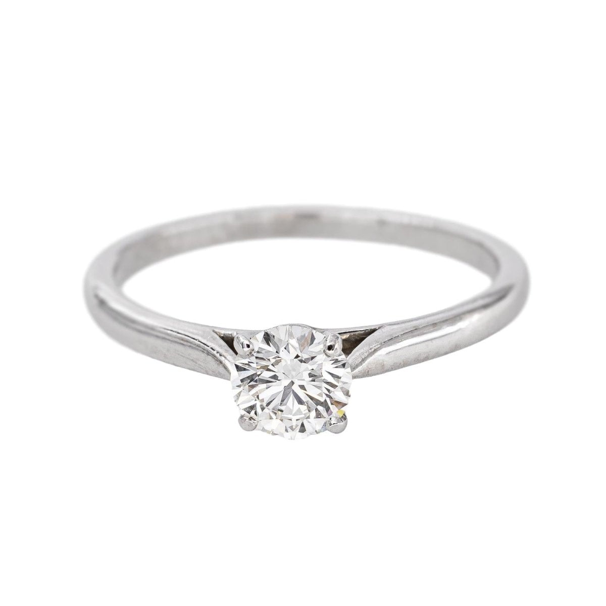 Cartier Bague Solitaire 1895 Platine Diamant - Castafiore