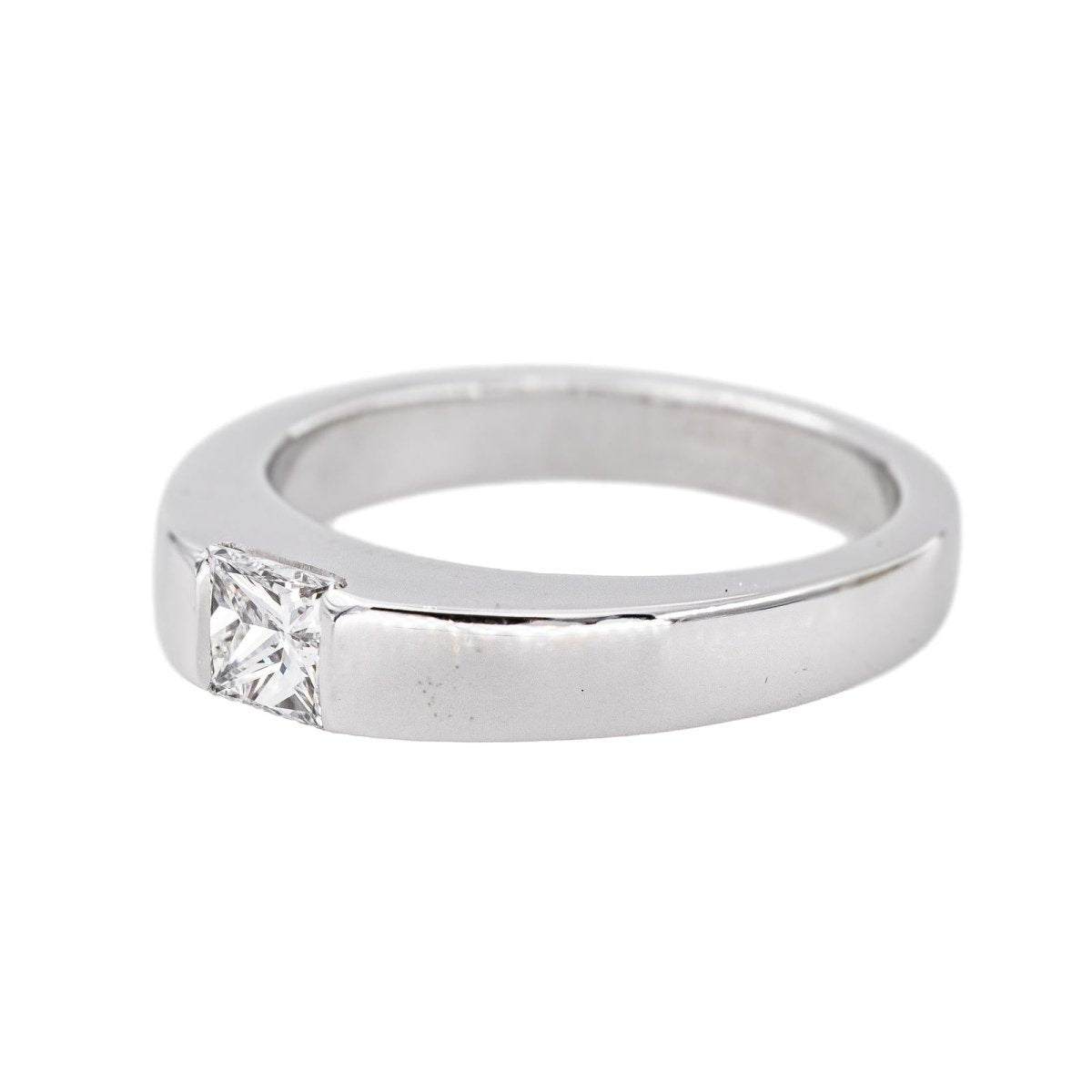 Cartier Bague Tank Or blanc Diamant - Castafiore