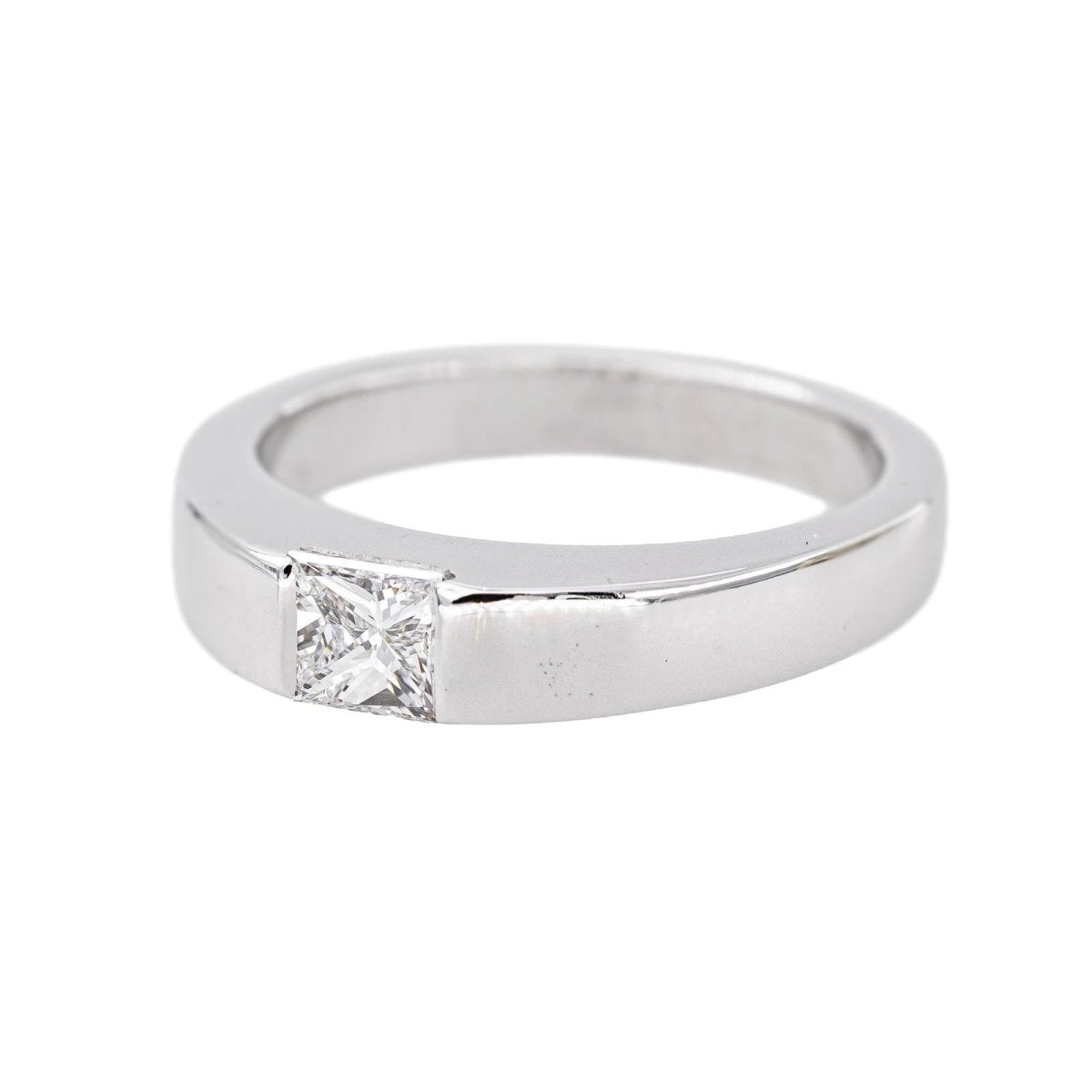 Cartier Bague Tank Or blanc Diamant - Castafiore