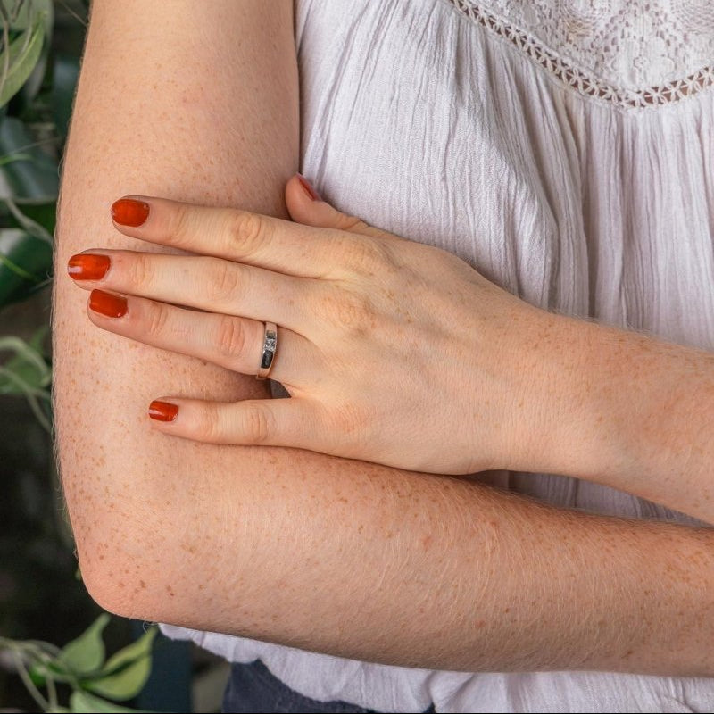 Cartier Bague Tank Or blanc Diamant - Castafiore