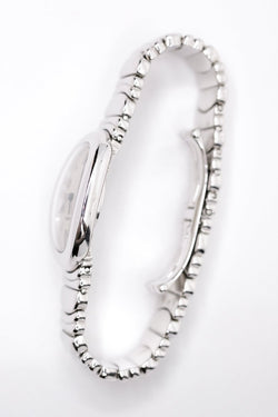 Cartier Baignoire "Casque d'or" Or blanc - v. 1990 - Castafiore