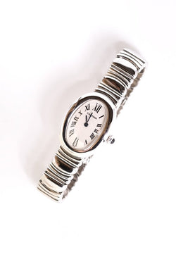 Cartier Baignoire "Casque d'or" Or blanc - v. 1990 - Castafiore