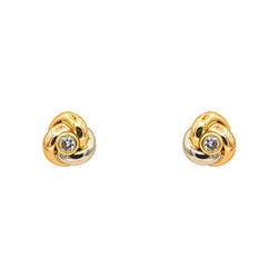 Cartier Boucles d'oreilles Puces Trinity Or rose Diamant - Castafiore