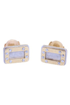 CARTIER boucles d'oreilles "santos Dumont" en or jaune et acier - Castafiore