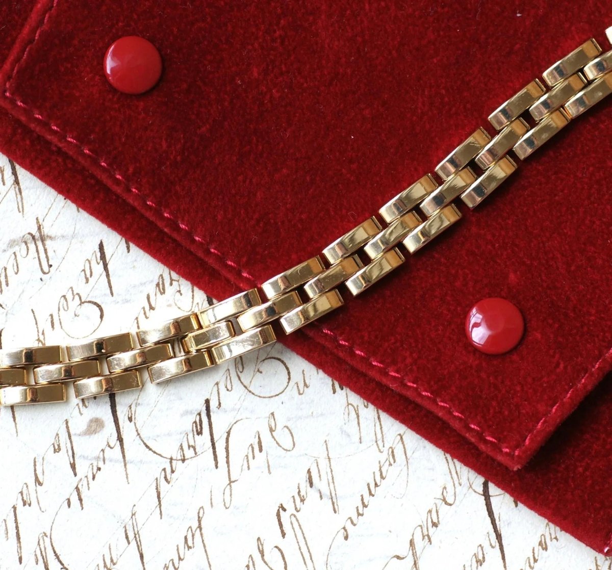 Cartier Bracelet Maille Panthère Or jaune - Castafiore