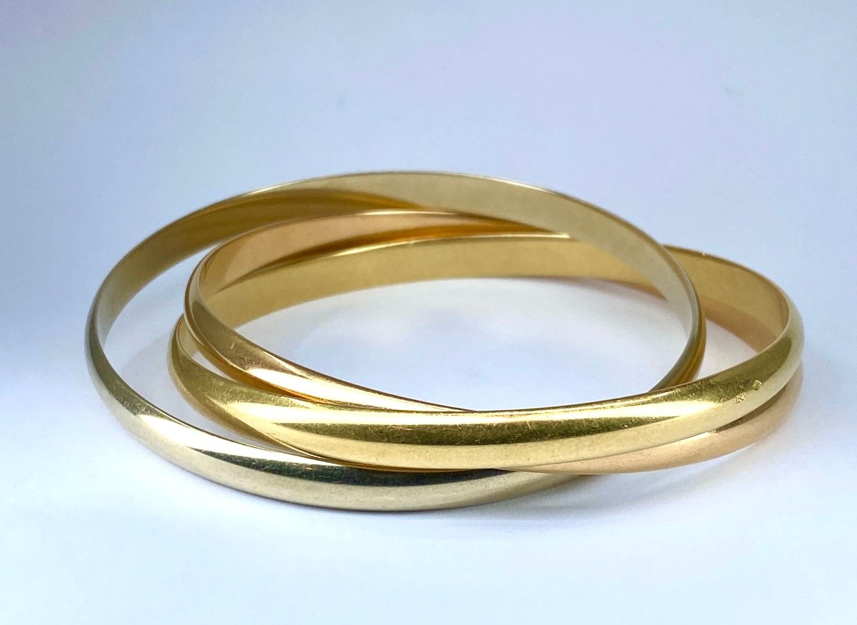 Cartier bracelet Trinity or 18 carats jaune, rose, blanc - Castafiore