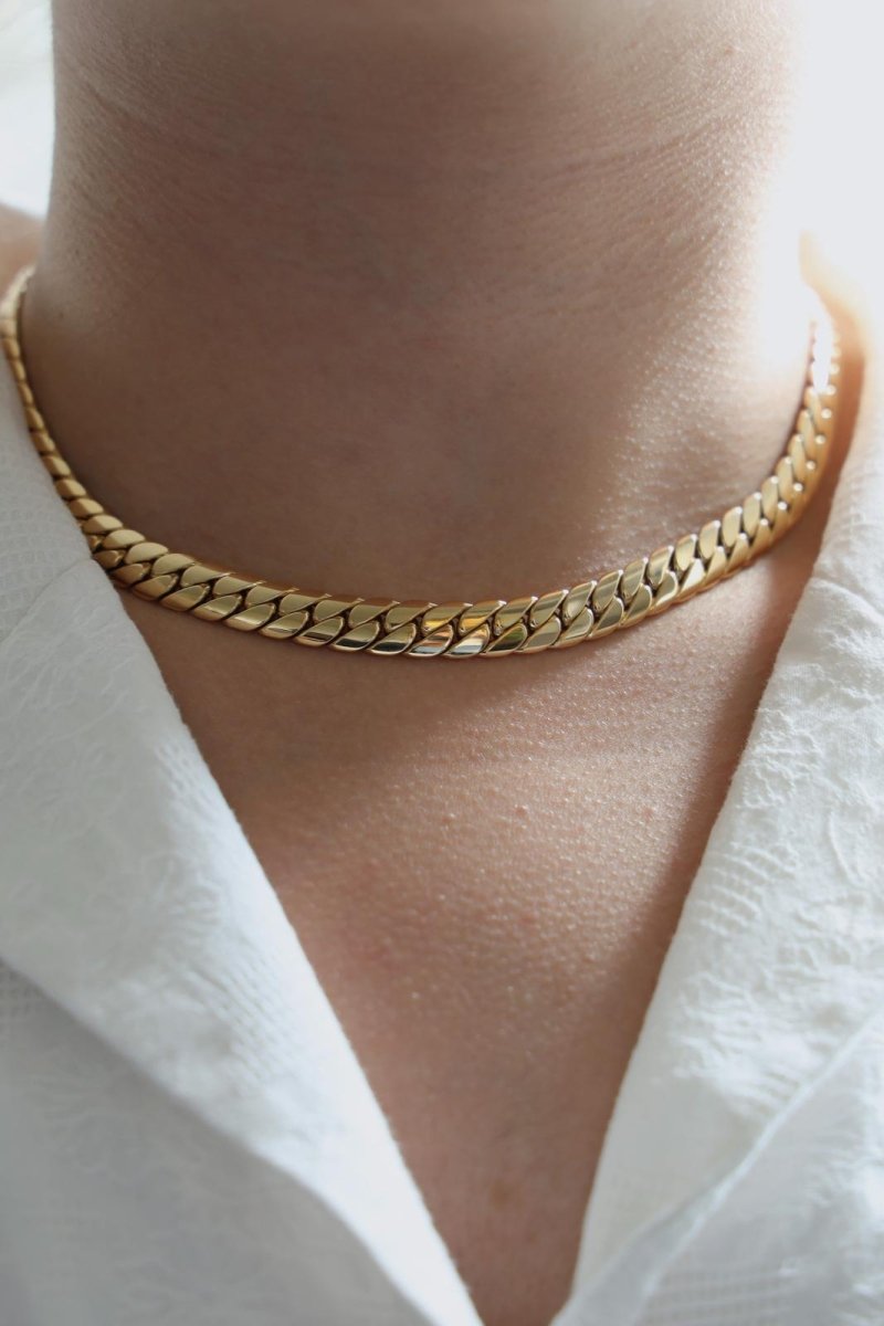 Cartier Collier Maille anglaise Or jaune - Castafiore