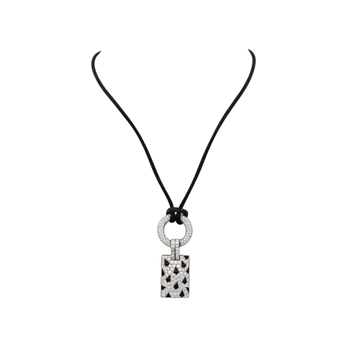 Cartier Collier Pelage Or blanc Diamant - Castafiore