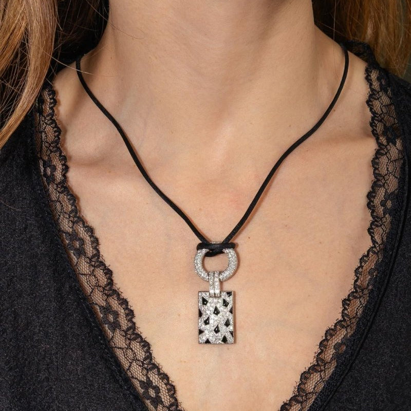 Cartier Collier Pelage Or blanc Diamant - Castafiore