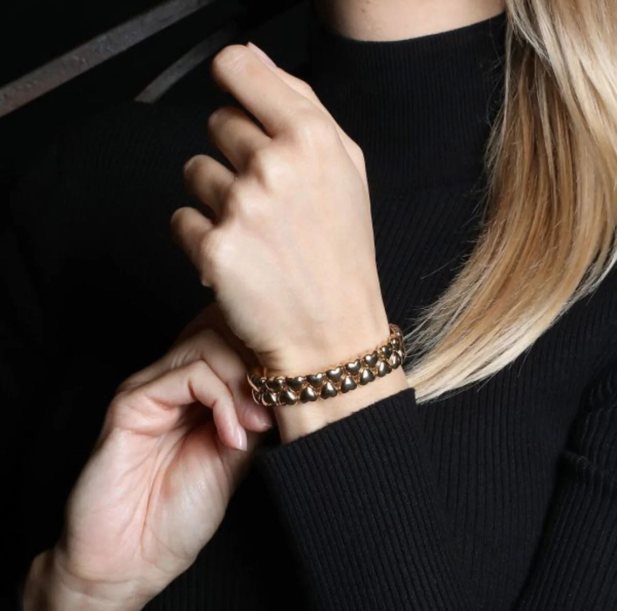 Cartier Double Coeurs Gold Bracelet - Castafiore