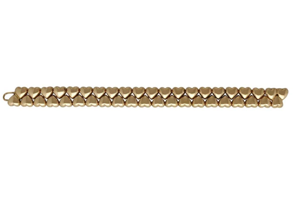 Cartier Double Coeurs Gold Bracelet - Castafiore