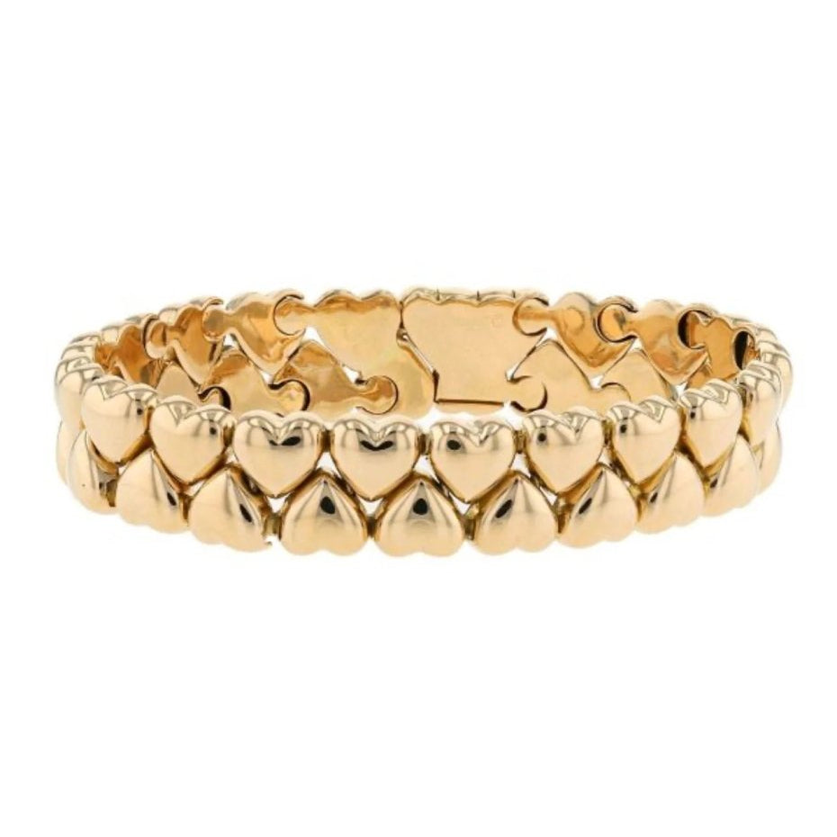 Cartier Double Coeurs Gold Bracelet - Castafiore