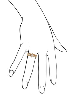 Cartier Marquise Diamond Gold Band Ring - Castafiore