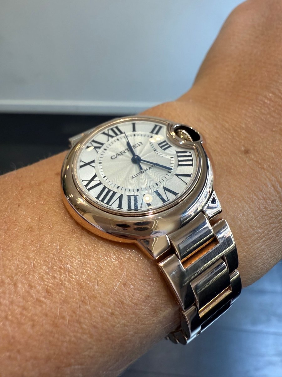 Cartier - Montre Ballon Bleu Or Rose - 33 mm - Castafiore